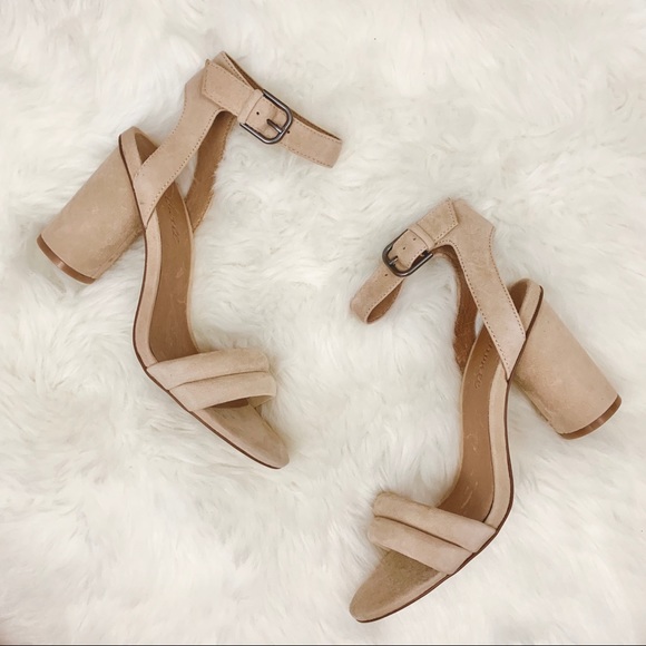 Madewell The Rosalie High Heel Beige Tan Sandals - Picture 5 of 8